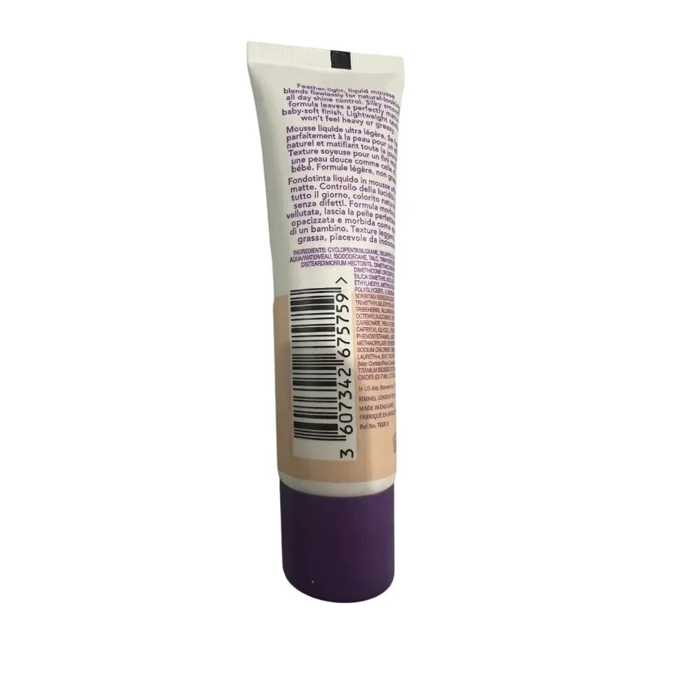 Rimmel London 081 Fair Ivory Stay Matte Foundation Liquid Mousse 1 fl oz NEW